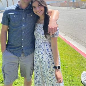 Old Navy Strapless Floral Dress